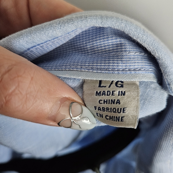 Tommy Bahama Men's Costa Tautira Stretch-Linen Camp Shirt Blue Size Large - Picture 9 of 11